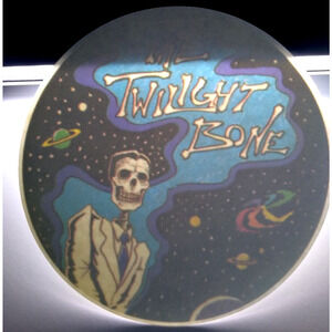 Grateful Dead The Twilight Bone Skeleton Planets Space Original Car Window Decal